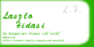 laszlo hidasi business card